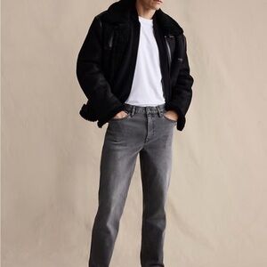 Banana Republic Men's Traveler Charcoal Jeans